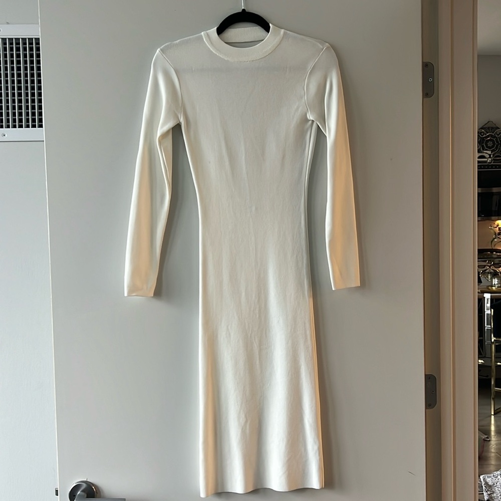 Zara crew neck low back dress